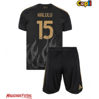 Juventus Pierre Kalulu #15 Echipament de Fotbal Replică 2026-27 Copii Treilea (+ Șorturi)